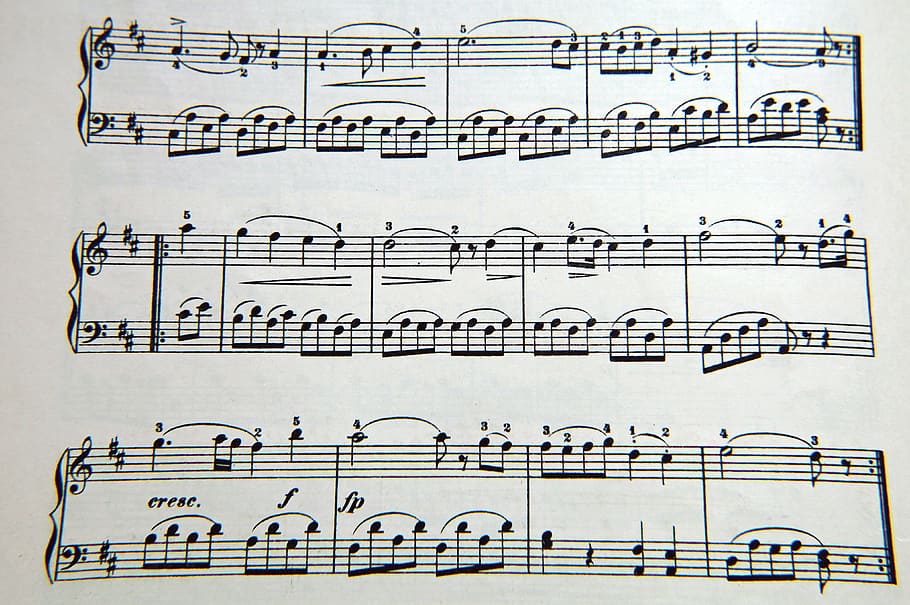 musical note paper, clef, notenblatt, texture, classical Music, HD wallpaper