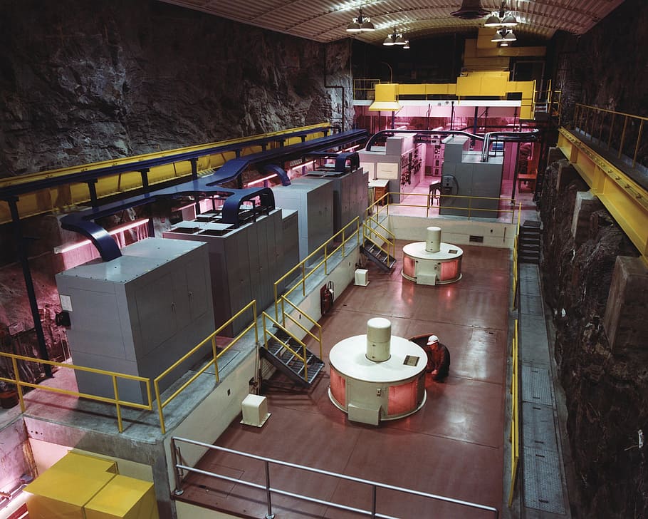 generator deck, power plant, electricity, industrial, machinery HD wallpaper