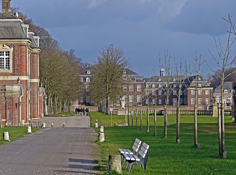 north churches, moated castle, castle park, january, historically HD wallpaper