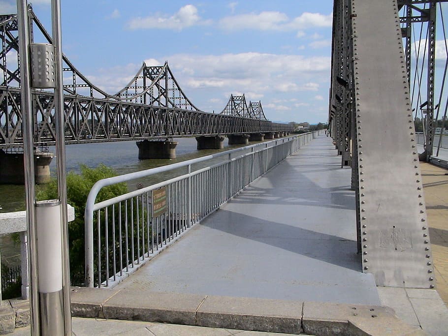 Iron Bridge, Steel, China, dandong, bridge of friendship, bridge - man made structure HD wallpaper