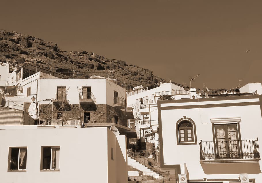 village, bergdorf, spain, home, fuerteventura, canary islands HD wallpaper