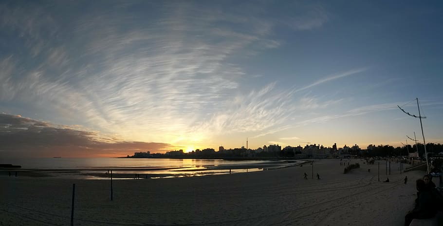 uruguay, sunset, sky, america, travel, landscape, water, cloud - sky HD wallpaper