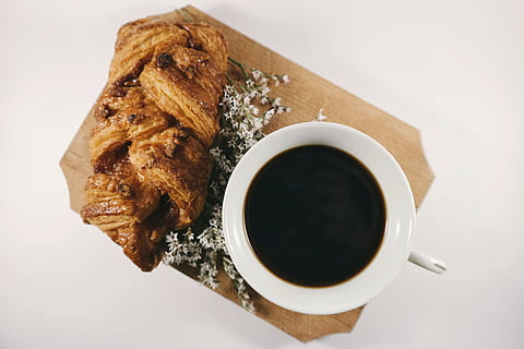 bread, food, wood, caffeine, black coffee, breakfast, coffee drink HD wallpaper