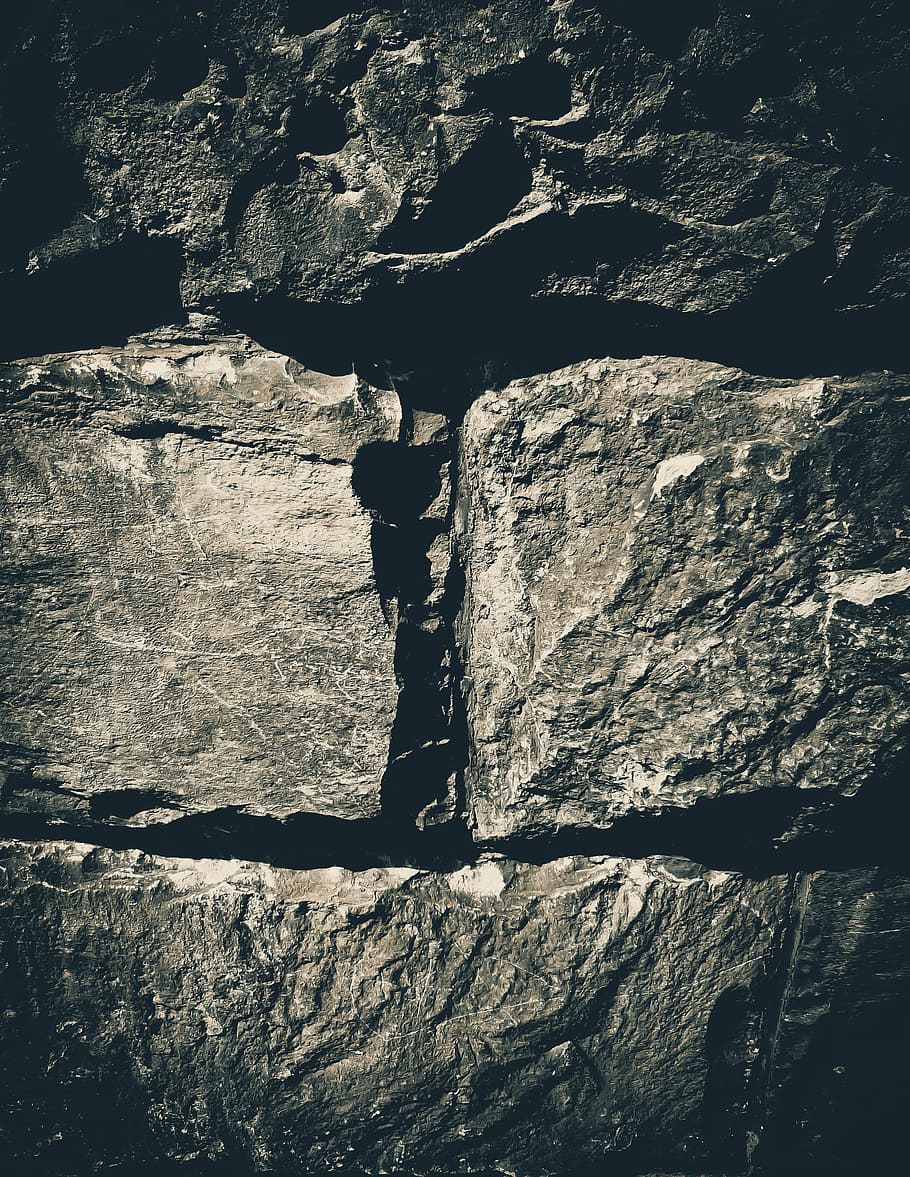 granite, stone, texture, granite stones, black white, wall HD wallpaper