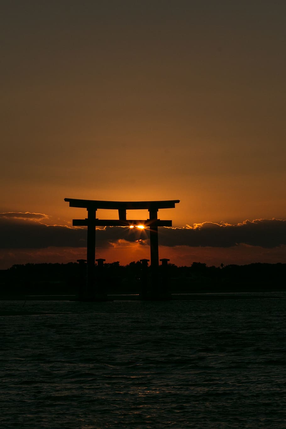 Bentenjima, Japan, Hamamatsu, Sea, japanese, sundown, sunset HD wallpaper