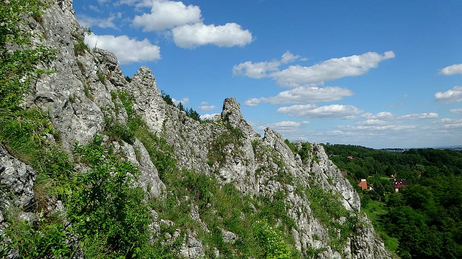 rocks, limestones, hiking, landscape, nature, poland, tourism HD wallpaper