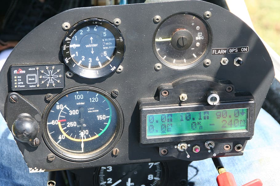 instrument panel, gliding, cockpit, control, control panel HD wallpaper