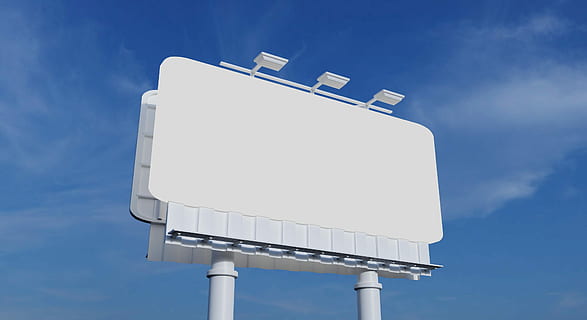 billboard, blank, sky, empty, outdoors, sign, communication HD wallpaper