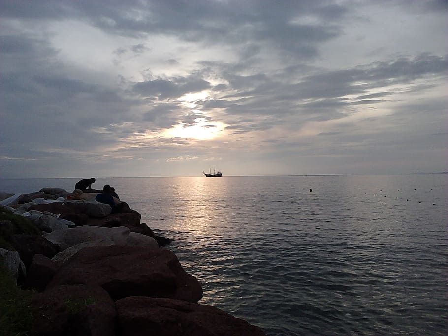 Sea, Mexico, Pacific, Sky, Calm, Horizon, horizon over water HD wallpaper