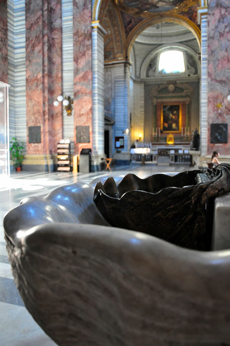 stoup, church, art, rome, catholic, christianity, cathedral HD wallpaper