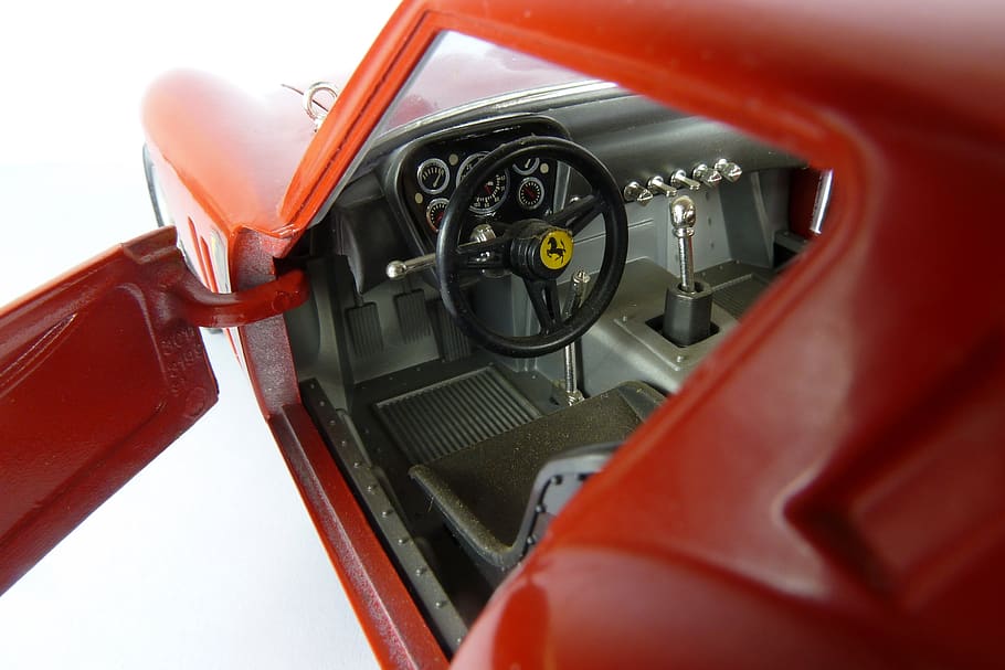 ferrari, 250, gto, 1962, 1x18, model car, bburago, close-up HD wallpaper