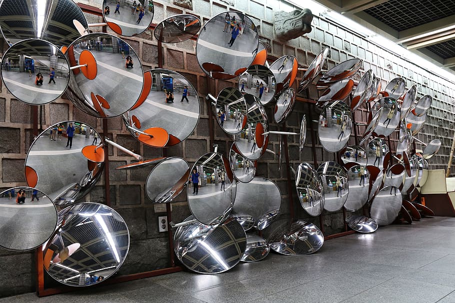 steel, industry, authority, transport, engine, mirror, rear view HD wallpaper