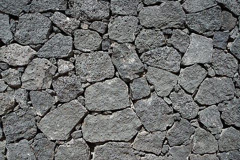 photo of gray pavement, gray stone wall, rock, floor, texture HD wallpaper