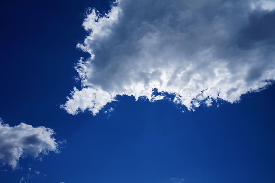 sky, clouds, clear, day, cloud - sky, blue, beauty in nature HD wallpaper