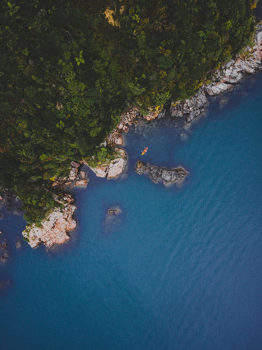 Local Paradise, aerial photo of island near body of wate, nature HD wallpaper