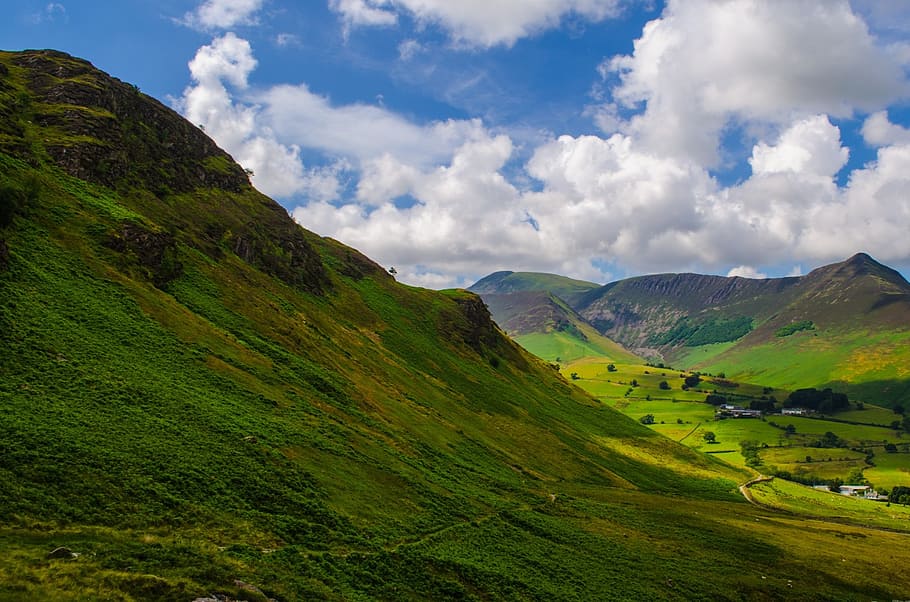 landscape, spring, summer, england, north, lake district, green HD wallpaper