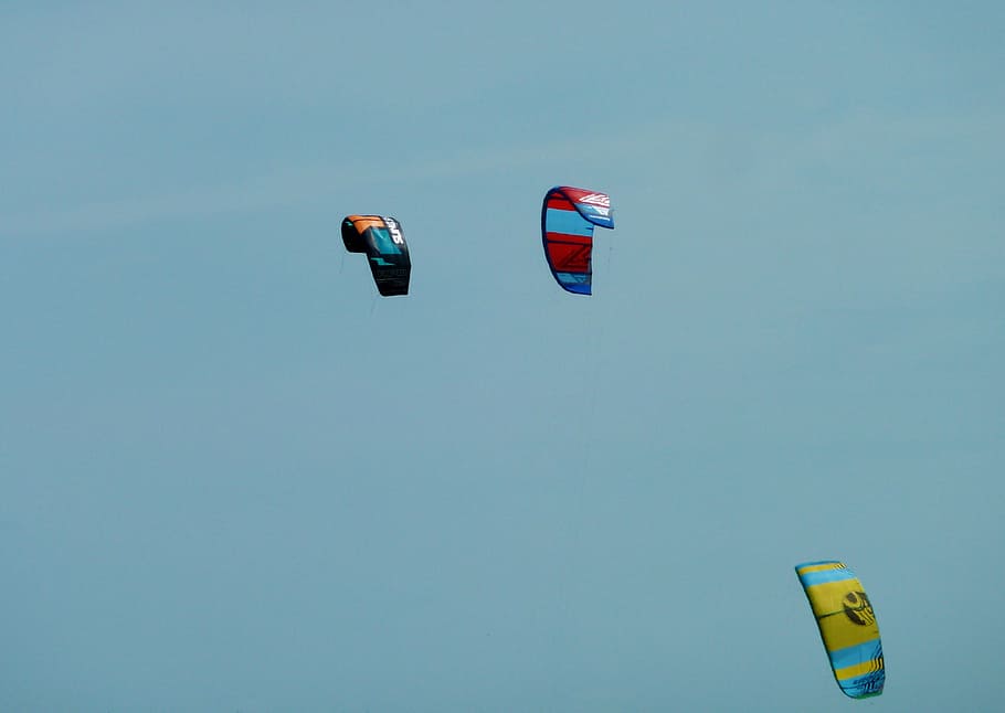 fly, glide, kite, kiting, kite surfing, sea, beach, the beach in kiten HD wallpaper