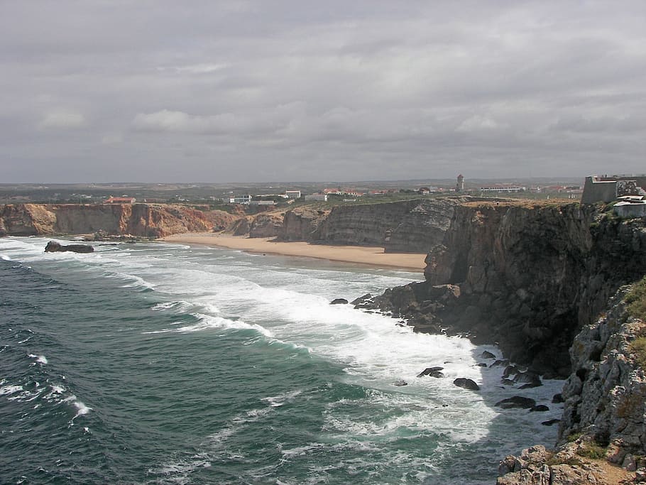 Flood, Surf, Atlantic, Sagres, Algarve, portugal, tide, tides HD wallpaper