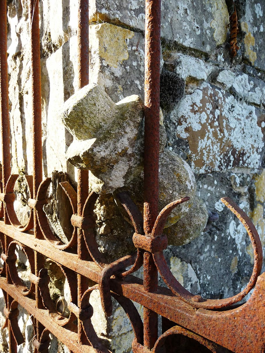 Goal, Pin, Stainless, Gate, Old, verrosted, iron, rusty, metal HD wallpaper
