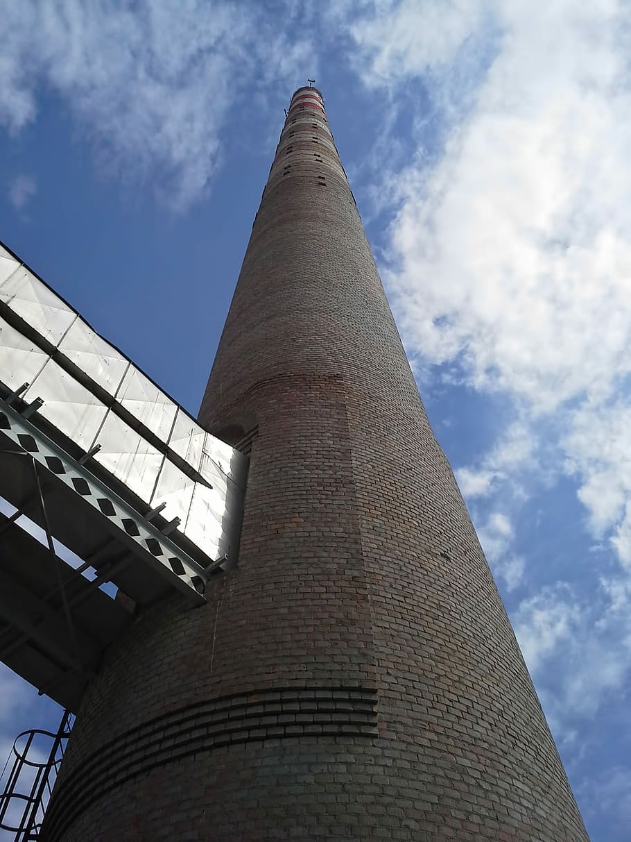 Chimney, Industry, Environment, Factory, architecture, tall - high HD wallpaper