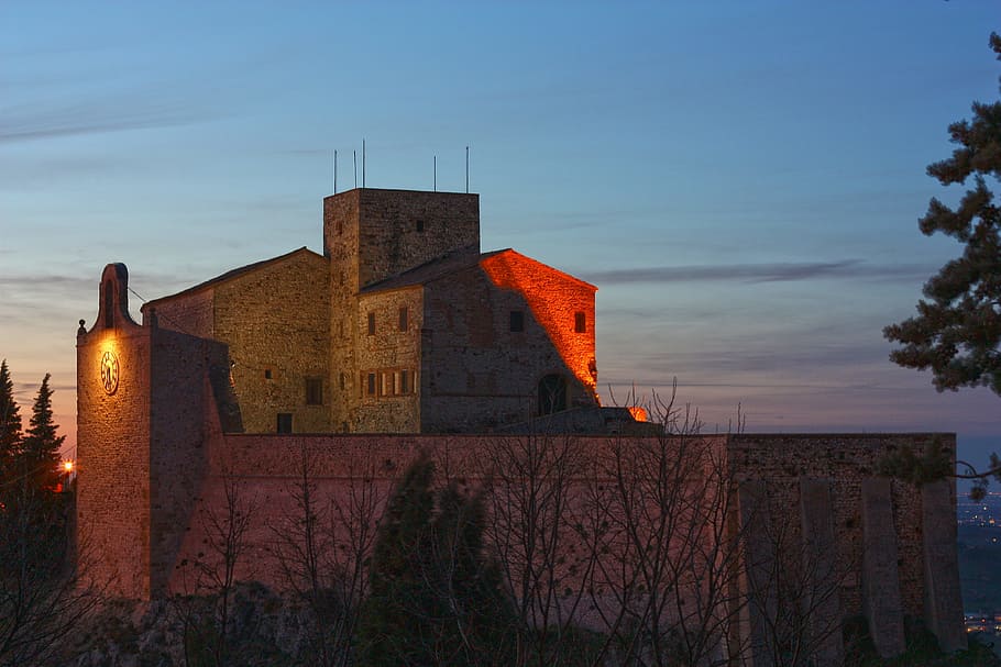 Verucchio, Rimini, Emilia Romagna, Italy, rocca, malatesta fortress