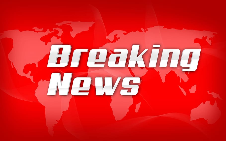 Breaking News text overlay on red background, Gap, Message, Alarm, HD wallpaper