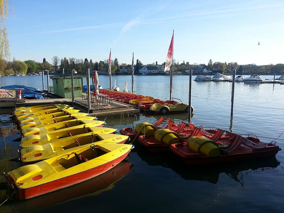Lake Constance, Lindau, Boat, Rental, boat rental, boats, bavaria, HD wallpaper