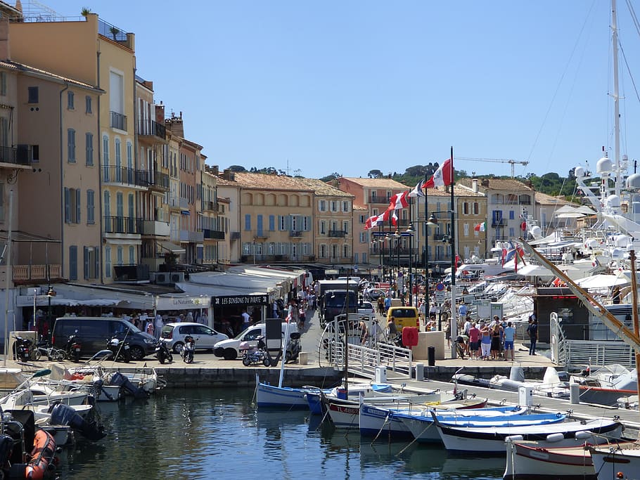 HD wallpaper: provence, saint-tropez, sea, port, boat, sailboats, yacht ...