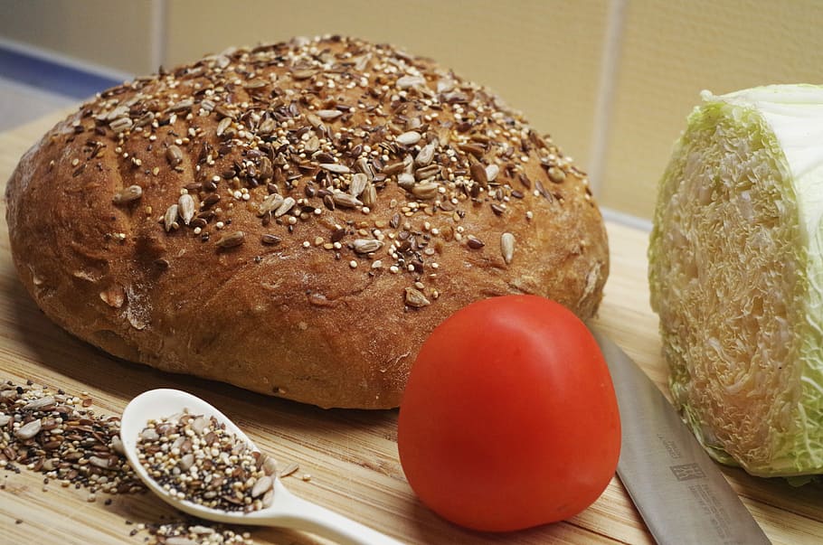Bread, Home, Seeds, Sunflower, Healthy, cereals, meal, flax HD wallpaper