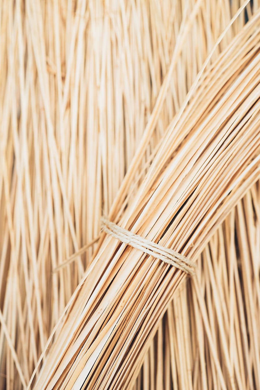 Bunch of straw, objects, close-up, backgrounds, industry, material HD wallpaper