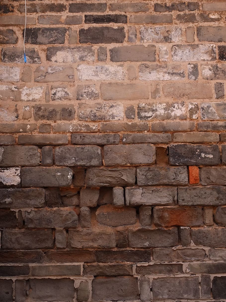 broken fall, wall, building, brick, brick wall, built structure HD wallpaper