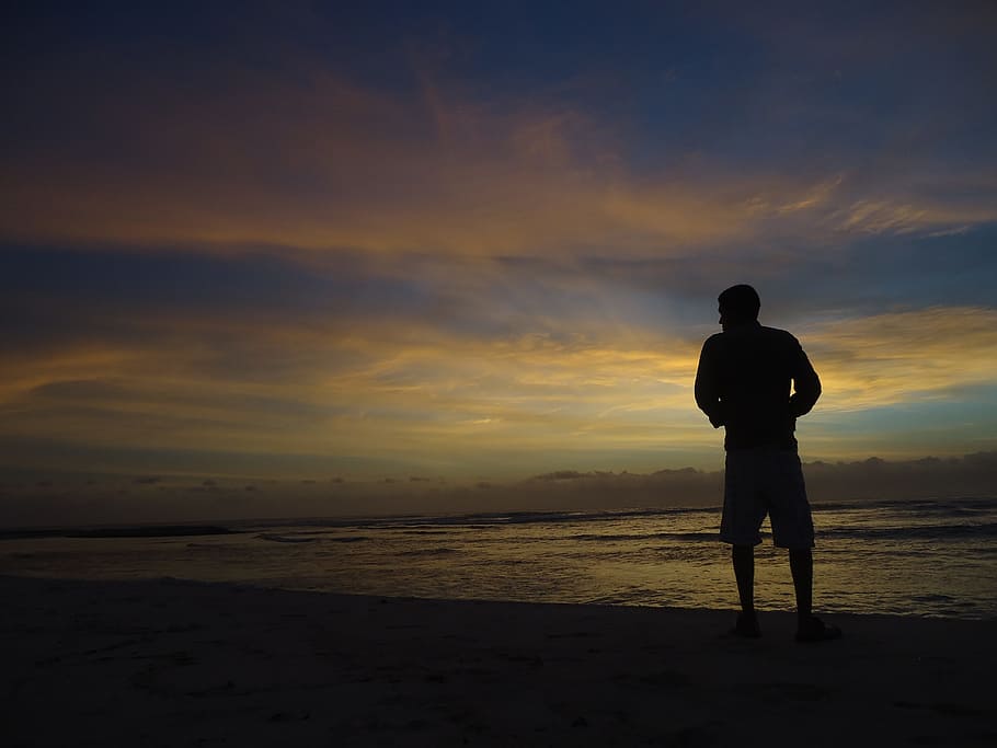 turtle island, beach, vacation, boy, sea, holidays, waves, maritime landscape HD wallpaper