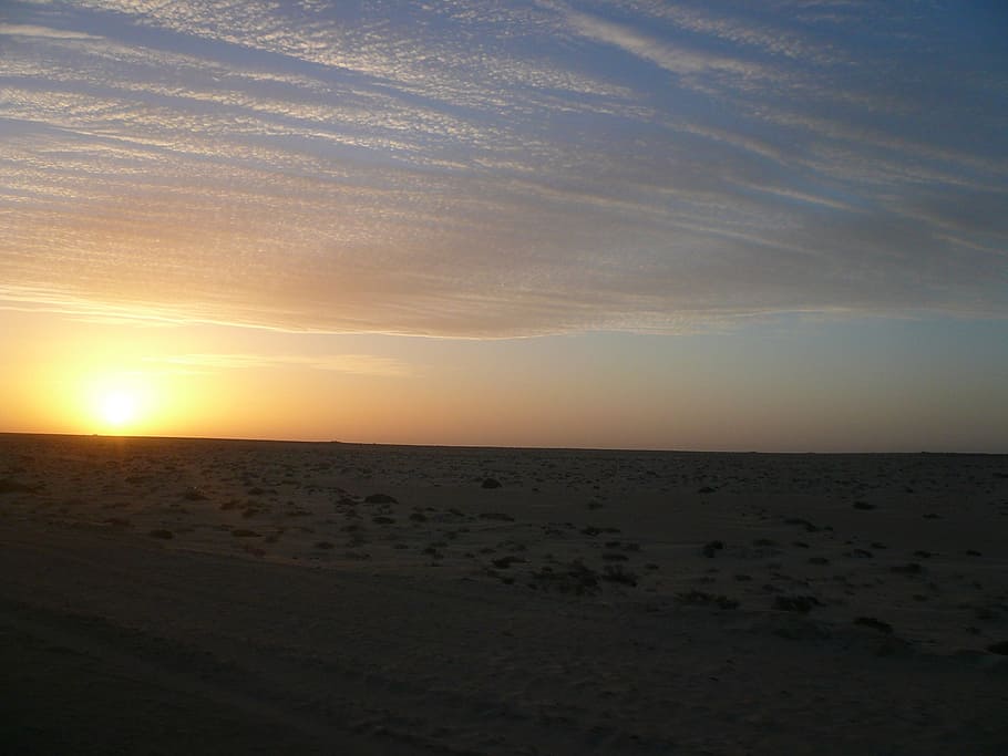 Dakhla, Morocco, Sunset, nature, tranquility, scenics, sky HD wallpaper