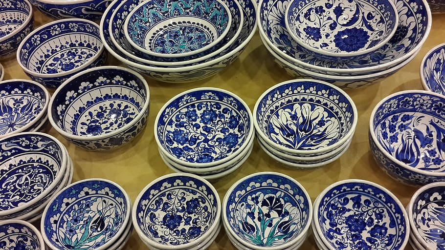 ceramic, ceramic plate, tile, art and craft, ceramics, pattern HD wallpaper