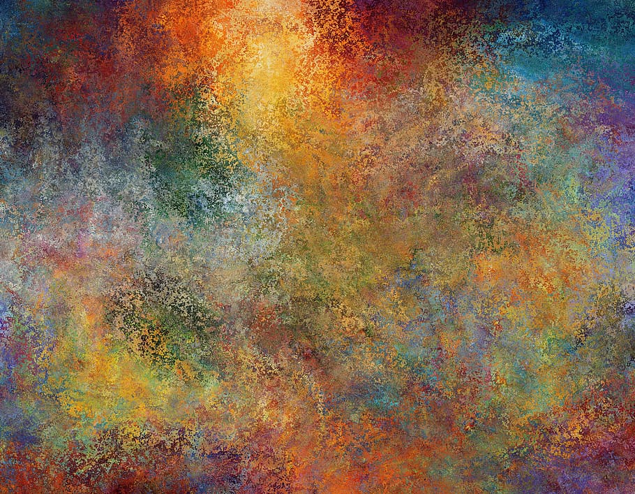 multicolored abstract painting, background, texture, pattern HD wallpaper