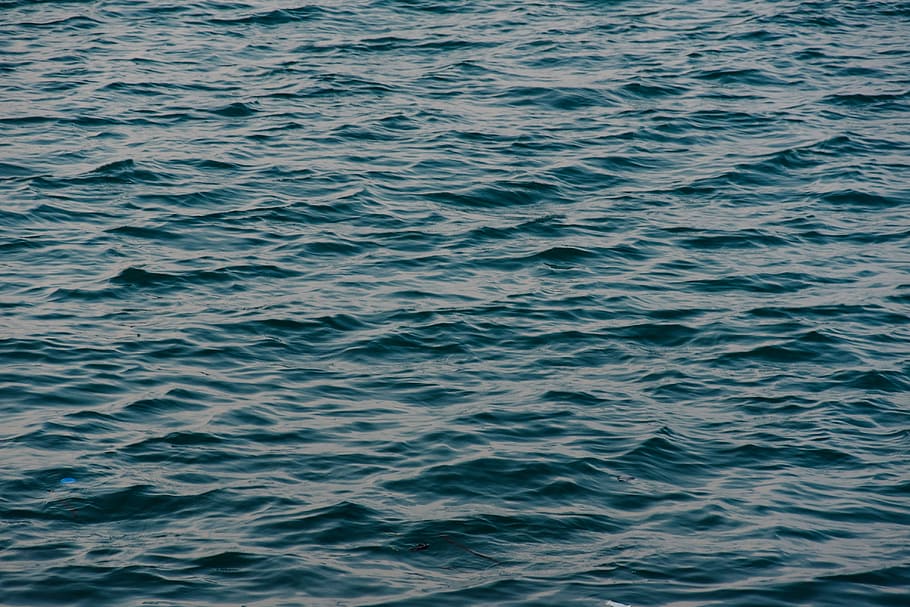 photo of sea waves, ocean waters, ripple, closeup, texture, bue HD wallpaper