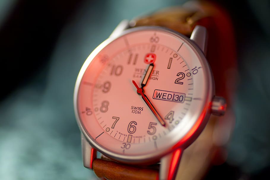 watch, time, numbers, hands, date, clock, close-up, instrument of measurement HD wallpaper