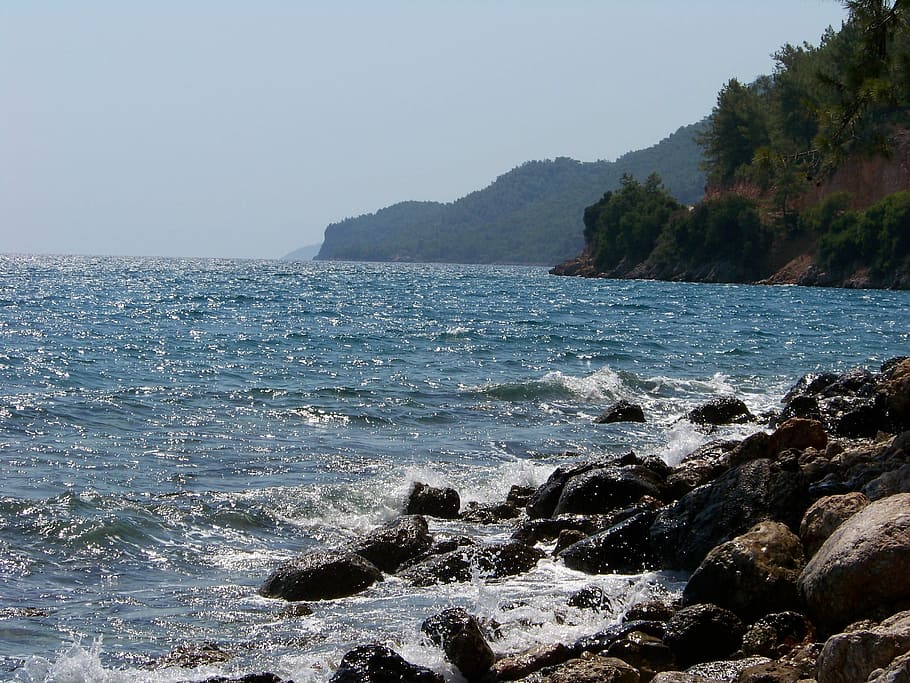 Mugla, Akyaka, Nature, Marine, sea, beach, outdoors, scenics, HD wallpaper