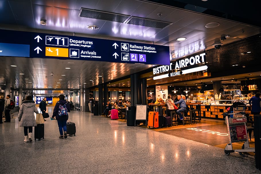 terminal, helsinki, flight, shopping, stock, horizontal plane HD wallpaper