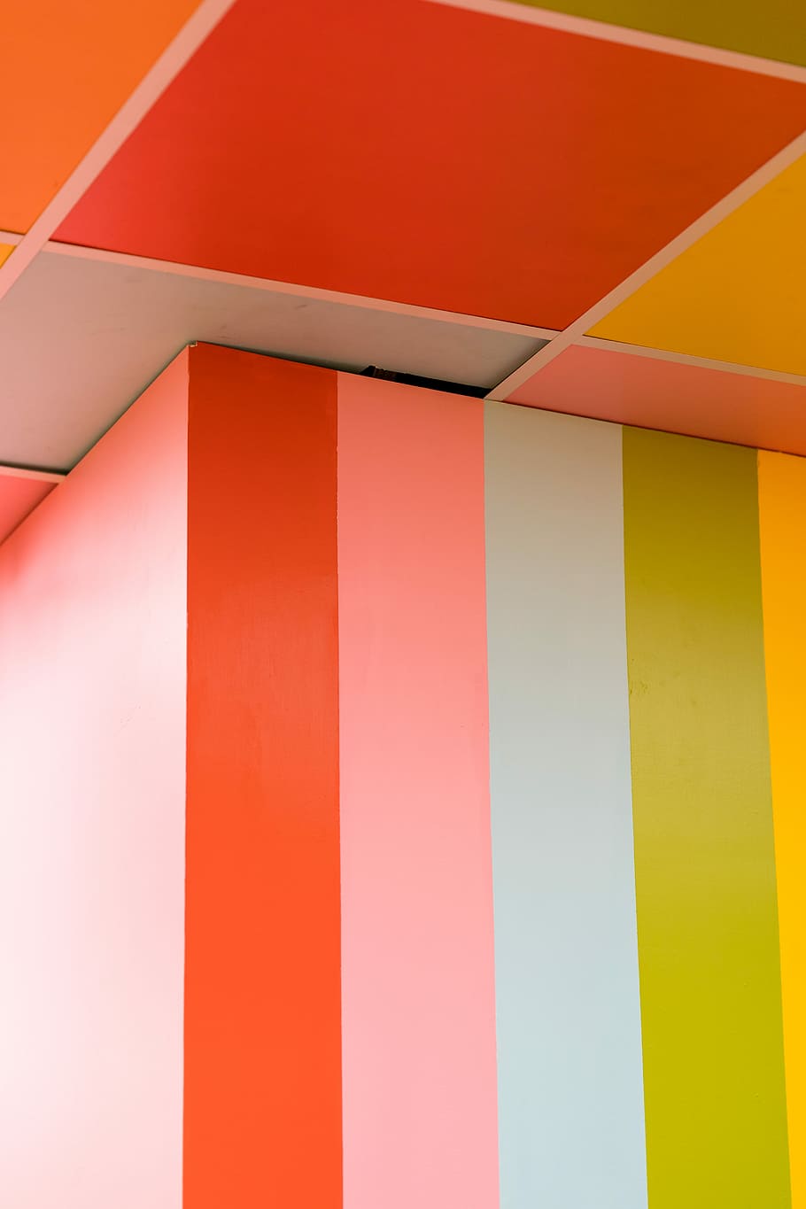 untitled, wall, colour, stripes, bold, colorful, multi colored HD wallpaper