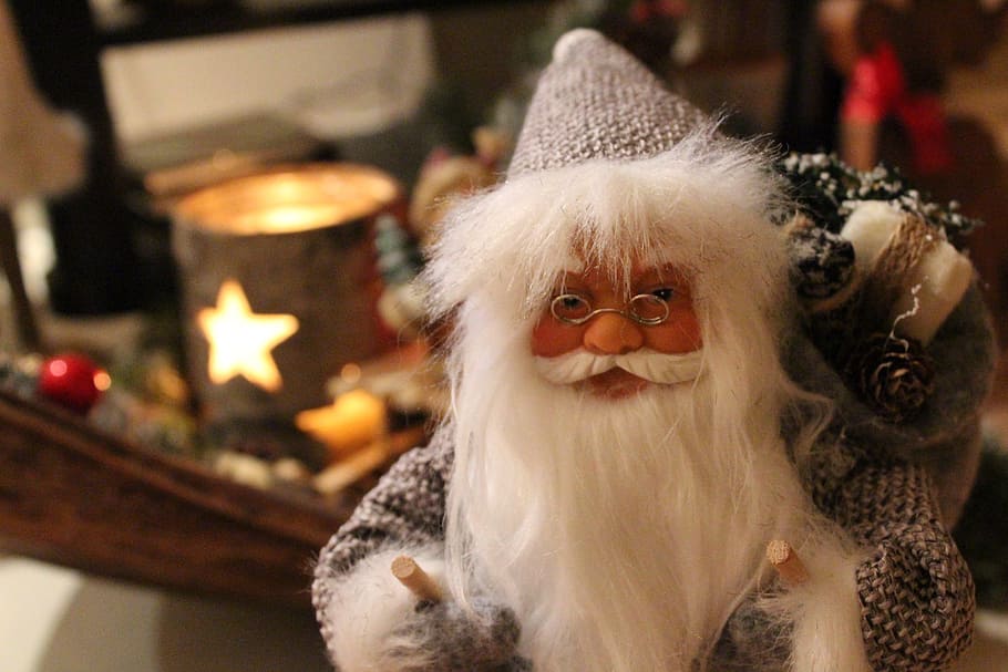 santa claus, grey, bart, celebration, christmas, holiday, indoors HD wallpaper