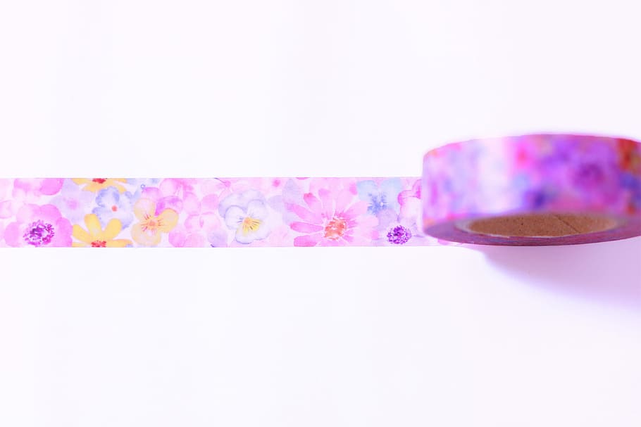 pink and yellow floral induction tape, healthcare and medicine HD wallpaper