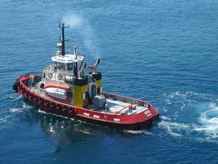Boot, Water, Sea, nautical vessel, freight transportation, high angle view HD wallpaper