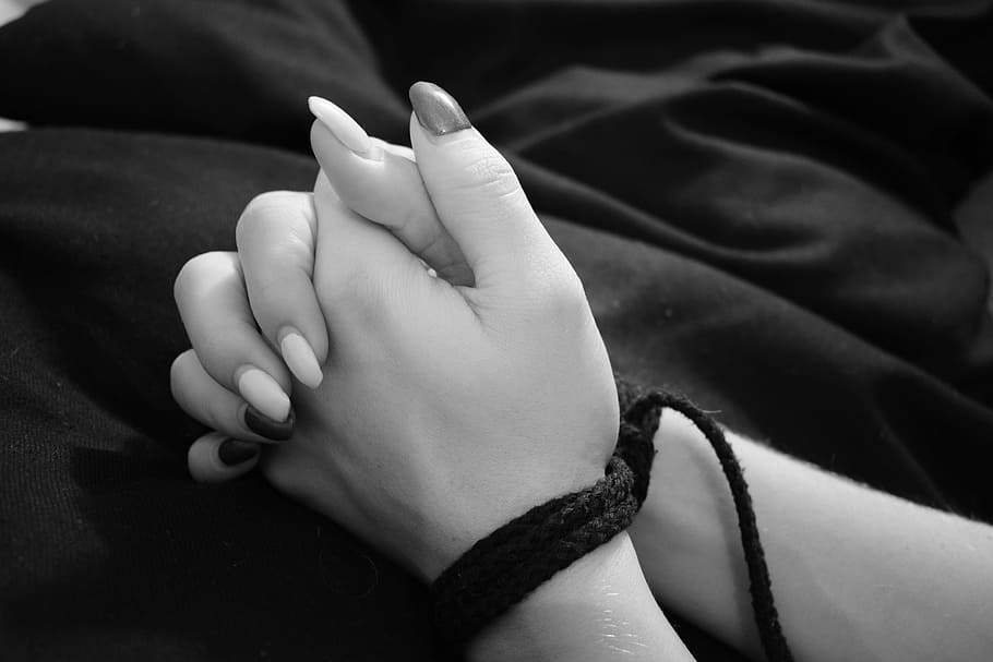 hands, nails, rope, tied, game, human hand, human body part HD wallpaper