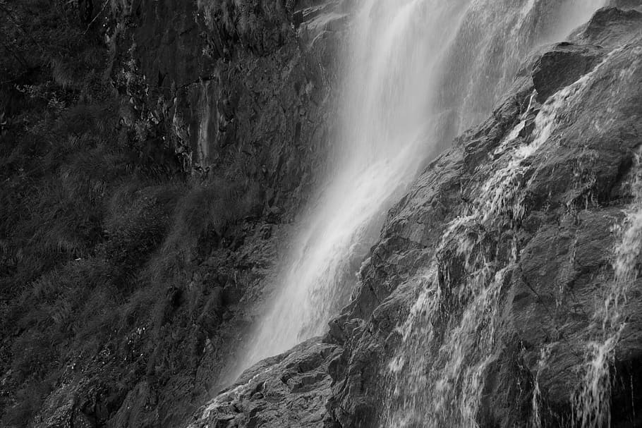 water, waterfall, river, stream, spring, cascade, natural, mountain HD wallpaper