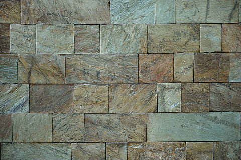 brown and beige tiles, wall, stone, granite, brick, solid, ground HD wallpaper