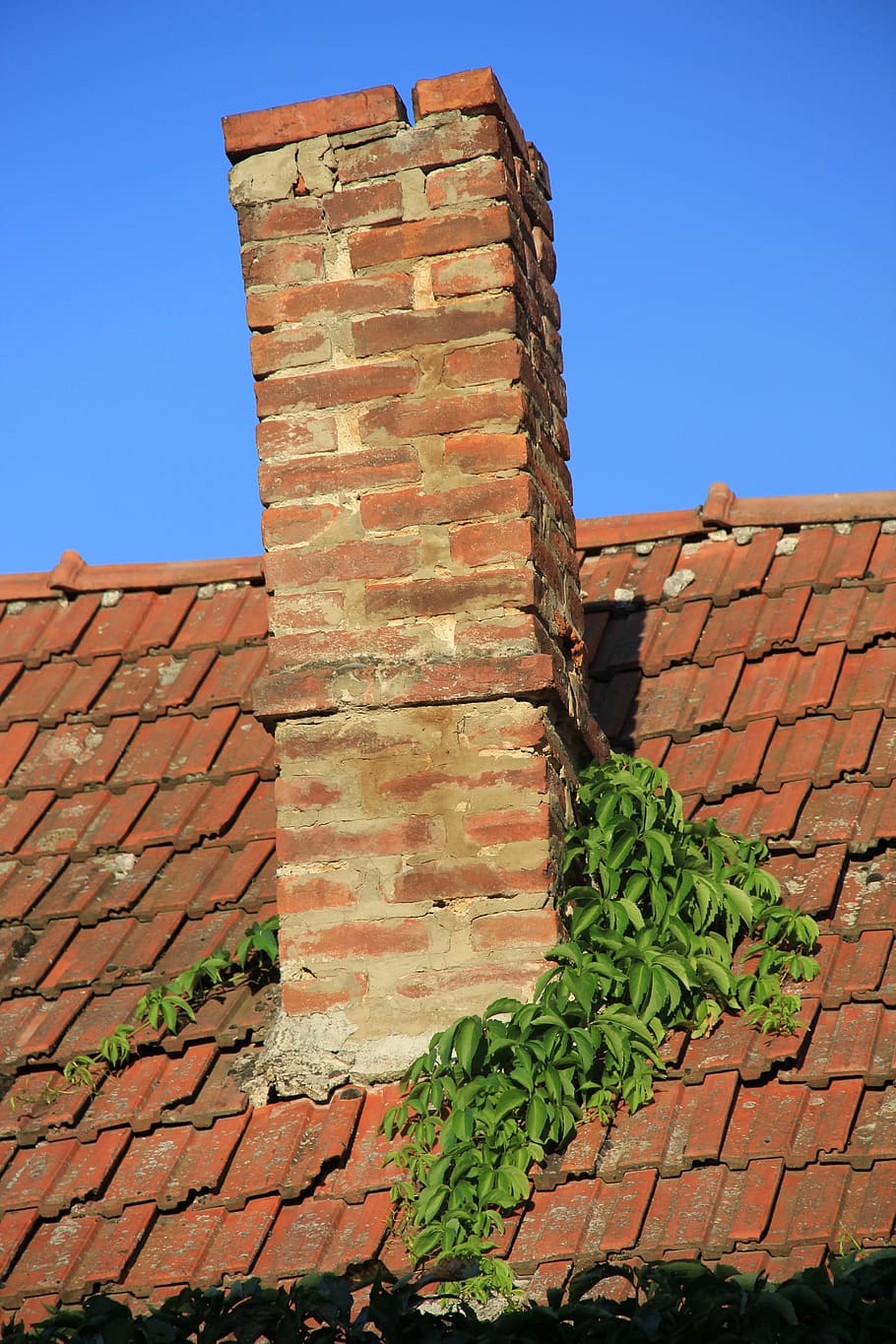 Rom, Chimney, Brick, roof, roof Tile, architecture, red, house HD wallpaper