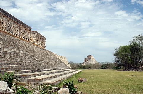 mexico, uxmal, pyramid, maya, round, ruins, civilization, architecture HD wallpaper