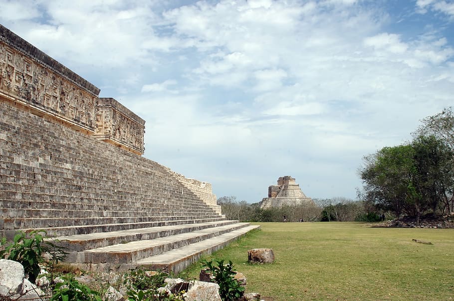 mexico, uxmal, pyramid, maya, round, ruins, civilization, architecture HD wallpaper