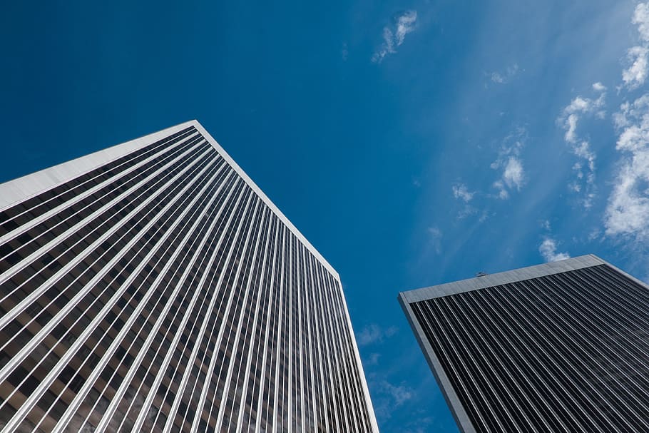 buildings, architecture, windows, towers, high rises, business HD wallpaper